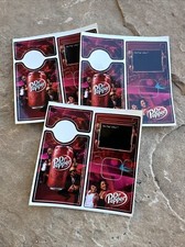 Dr Pepper And Pitbul Phone Stickers Fits Flip Ultra Rare Find Lot Of 3