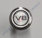 V8 Round Dash Badge , Chrome BRAND NEW for FORD FALCON XY XW XA GS GT 351 V8