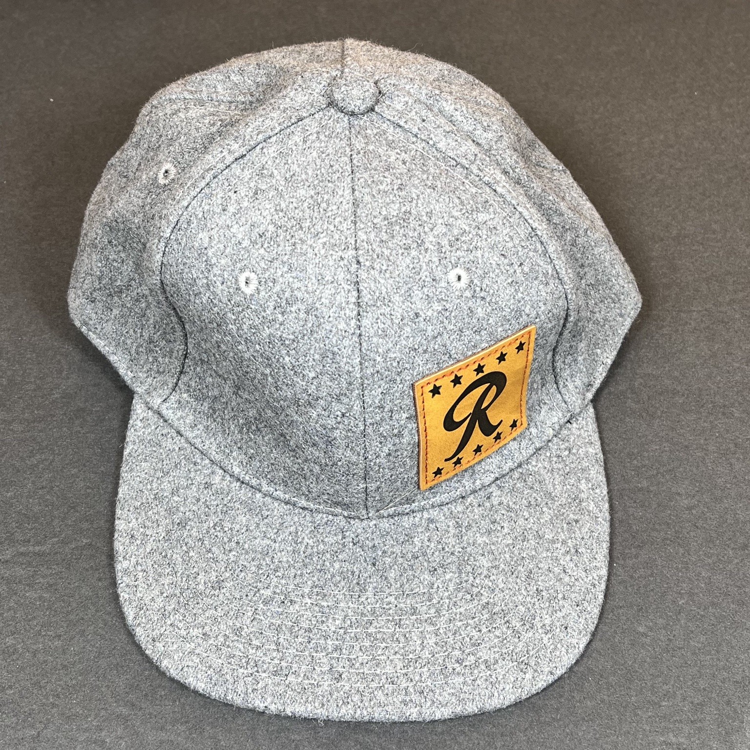 Rainier Beer Hat Wool Blend Leather Patch Strapba… - image 1