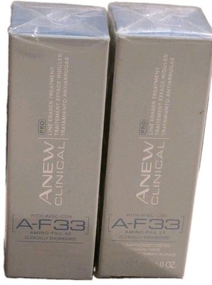 Lot of 2 Avon Anew Clinical Pro Line Eraser Treatment Serum Sealed 1oz  A-F33  