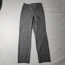 Rag & Bone New York 4 Women's Slacks Gray Plaid Made In USA