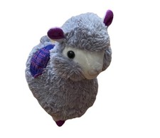 Plush Purple and Gray Llama Toy Size 12''