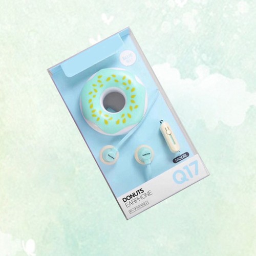 2pcs Donuts Macarons In-Ear Earphones Portable Girls Stereo Headphone for - 第 6/12 張圖片