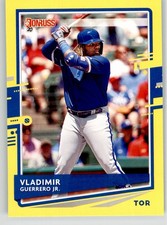 Vladimir Guerrero Jr. 2020 Donruss Yellow 102 Toronto Blue Jays