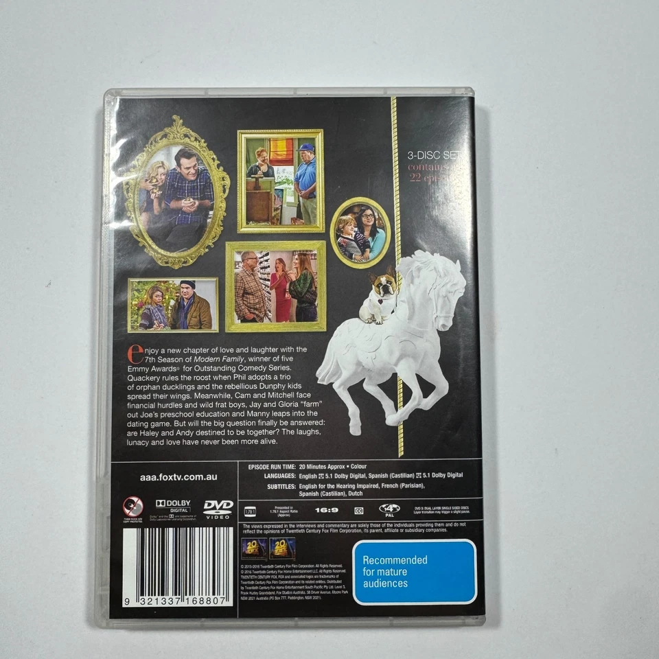 Modern Family The Complete Seventh Season 7 (DVD, 2016) Region 4 Free AU Post - image 2 of 4
