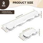 2Pcs Keyboard Hand Rest Silicone Mouse Wrist Rest Relieves Fatigue Mouse Styod