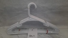 Clothes Hangers - Plastic - White - Qty 11