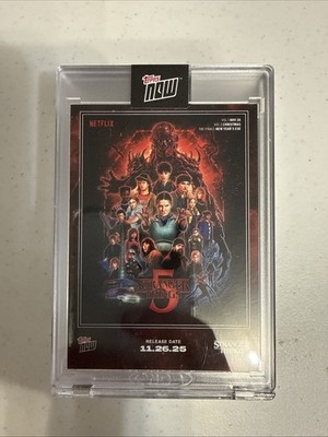 2025 Topps Now Stranger Things 5 Card #STRA Season 5 Netflix