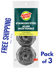 Stainless Steel Scrubber Steel Wool Dish Scrubbers for Cleaning Dishes Kitchen