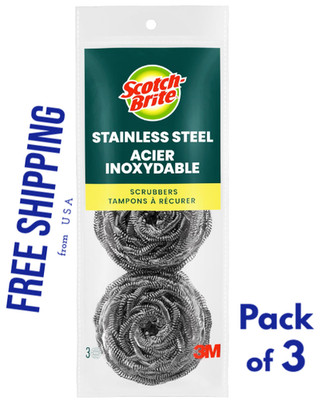 Stainless Steel Scrubber Steel Wool Dish Scrubbers for Cleaning Dishes Kitchen