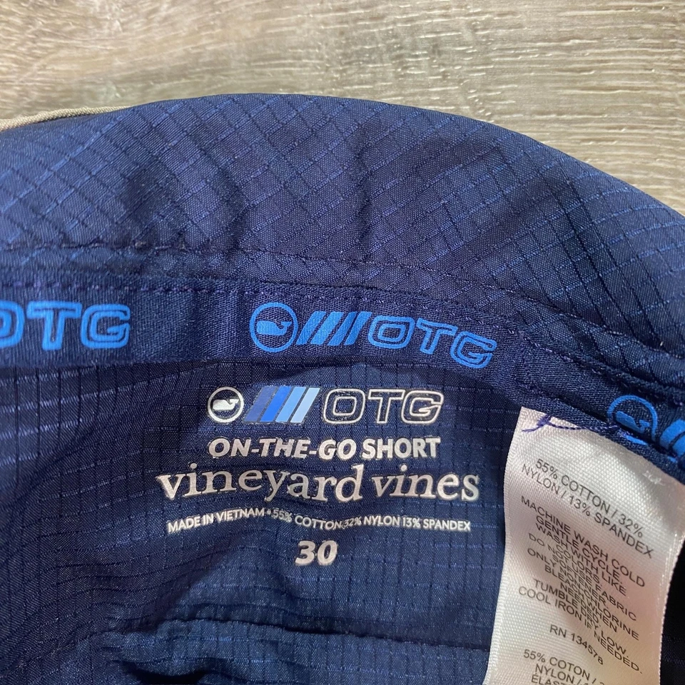 Pantalones Cortos Vineyard Vines Para Hombres 30 Caqui Sobre la Llegada OTG Elastizados Chinos Golf Informales Foto 3 de 4