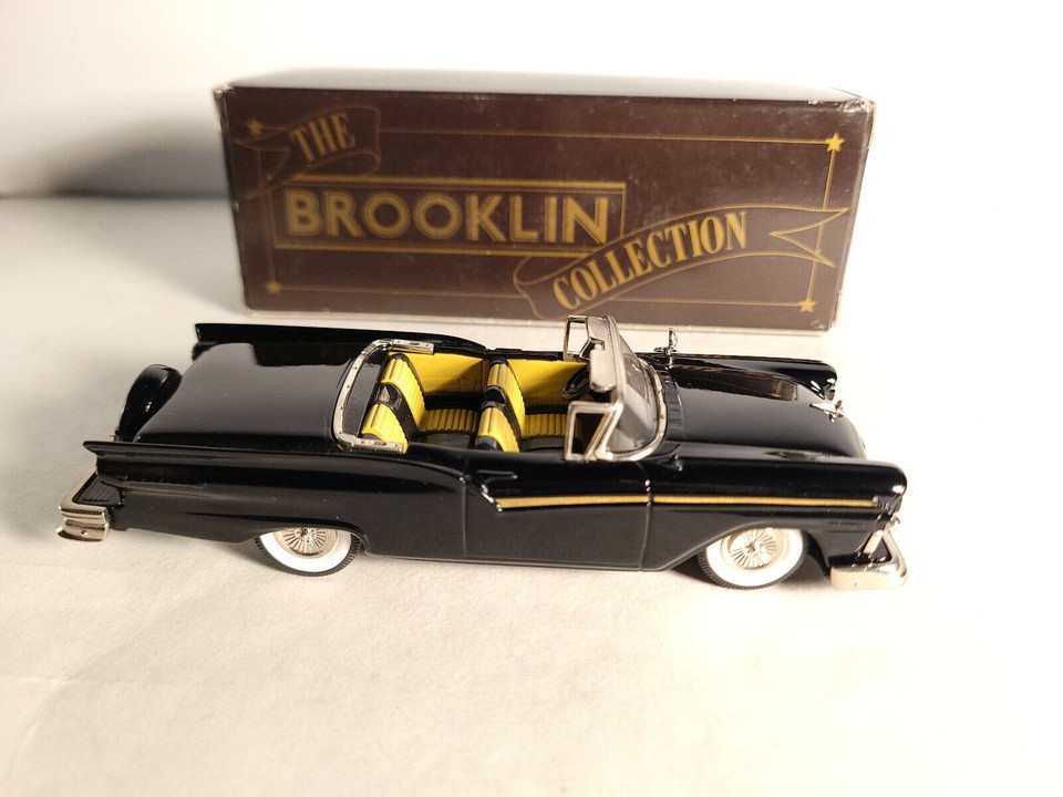 Miniature Brooklin Models 1/43 Ford Skyliner 1957 - Toit Ouvert - Noir - BRK35A