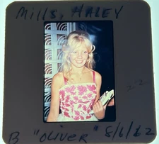 1962 HAYLEY MILLS CANDID VERY RARE ORIGINAL PHOTO SLIDE 35MM TRANSPARENCY #168