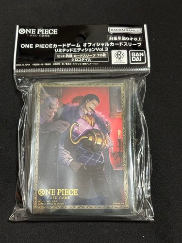 ONE PIECE Card Game Vol.3 Crocodile Official Sleeves 70pcs Limited Bandai - Picture 1 of 2