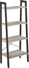 Image of VASAGLE Ladder Shelf, 4-Tier Bookshelf, Bookcase, for Living Room, Bedroom