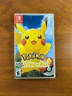 New ListingNintendo Switch Pokemon Let's Go Pikachu Video Game Rated E Everyone