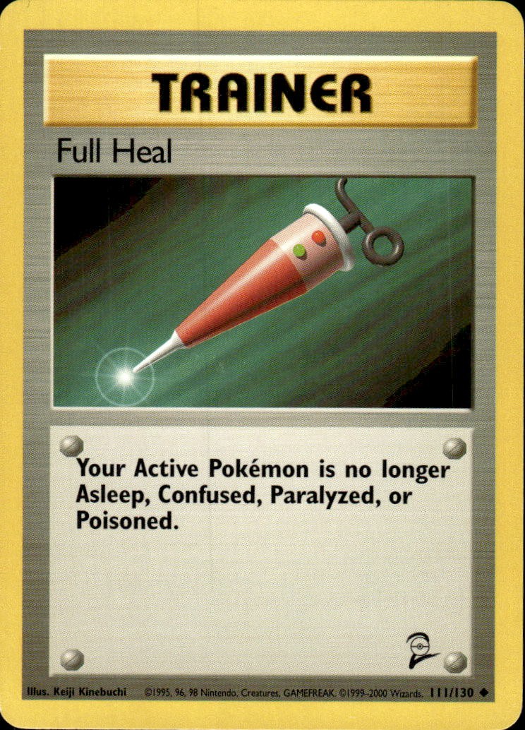 Full Heal 111/130 Uncommon Base Set 2 Moderately Played