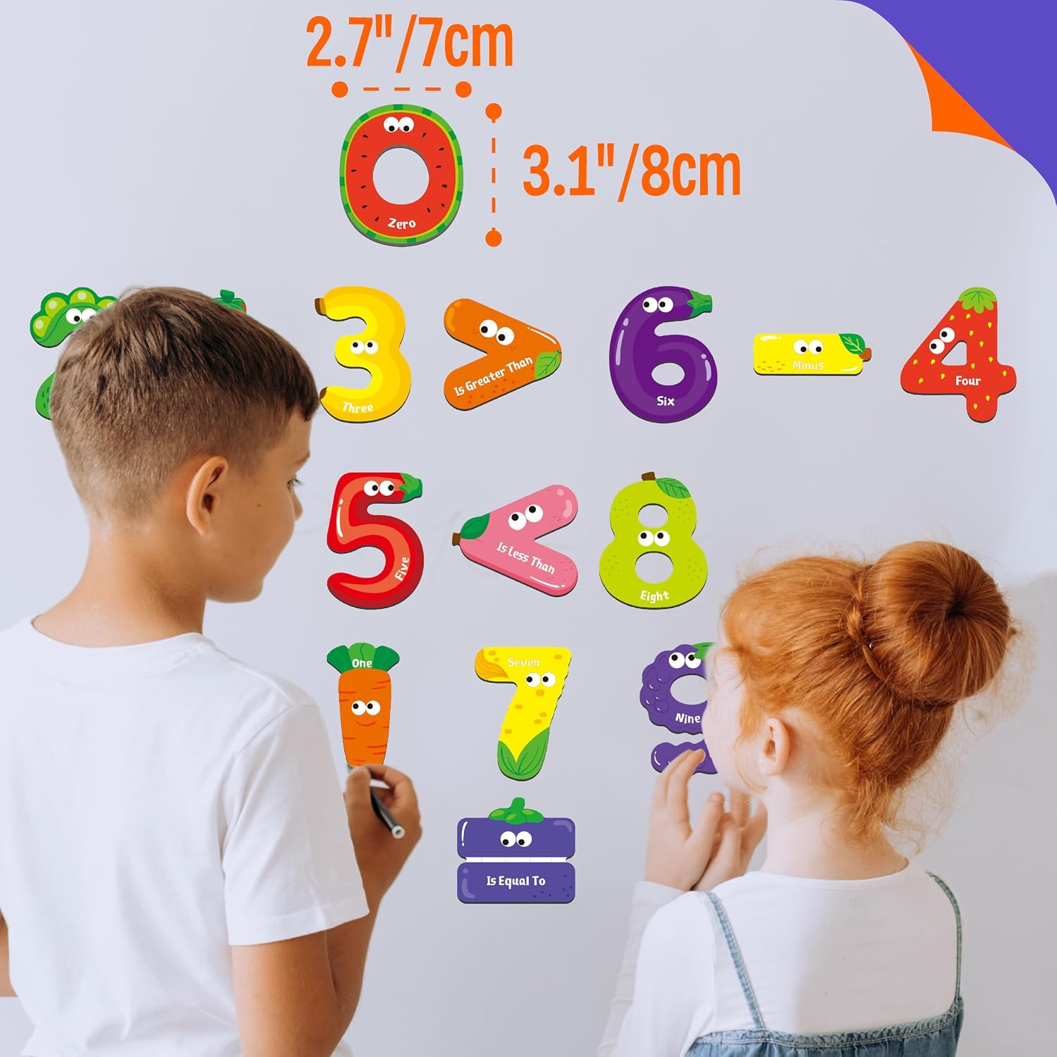 Magnetic Numbers & Math Symbols, Educational Learning Tool for Kids ...