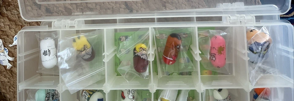 Star Wars Marvel TMNT MIGHTY BEANZ LOTE DE 46 EN ESTUCHE DE COLECCIONISTA Foto 3 de 4