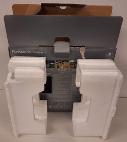 Empty Console Box for Sony PlayStation PSone SCPH-101 Silver Box with Inserts