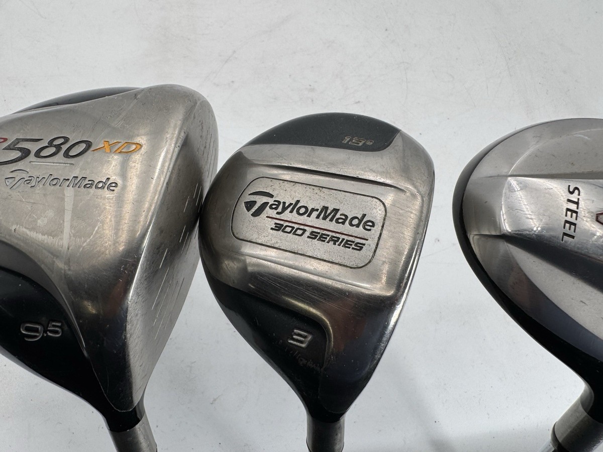 TaylorMade R580 XD Driver 9.5, 3 Wood, 4 Wood! Mens RH Regular