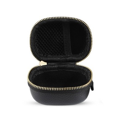 Portable Leather Storage Bag Case For B&O PLAY beoplay E8 Bluetooth Headset