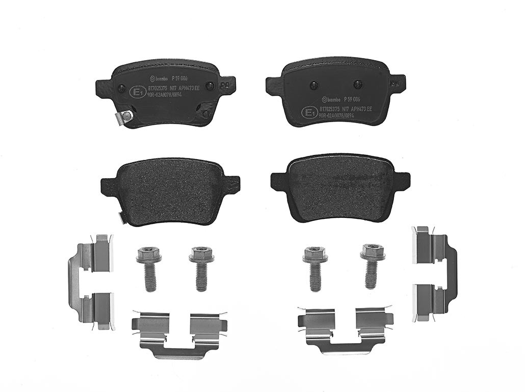 Brake Pads Set Rear P59086 Brembo 1605285 95517078 95524971 22221 25973 22220 - Image 29
