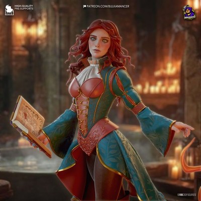 Triss - The Witcher 1/8 Scale Figure Statue 3d Print Model Kit Unpainted