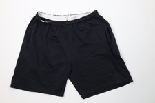 Vintage 90s Champion Mens Large Faded Blank Heavyweight Above Knee Shorts Black