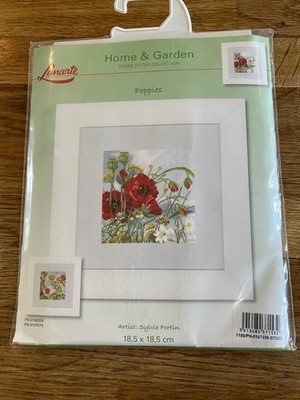 Lanarte - Gezähltes Kreuzstich-Set - NEU - MOHNBLUMEN von Sylvie Fortin NEU