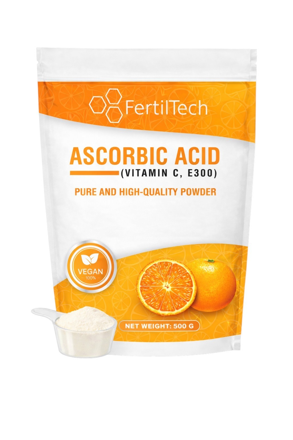 Vitamine C en poudre pure | Acide ascorbique E300 pot de 500 g