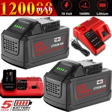 For Milwaukee For M18 18V Extended Capacity Battery 48-11-1860 Lithium/Charger