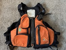 Astral Adult XL Kayaking or Sailing Orange PFD Life Jacket Vest Rafting Kapok