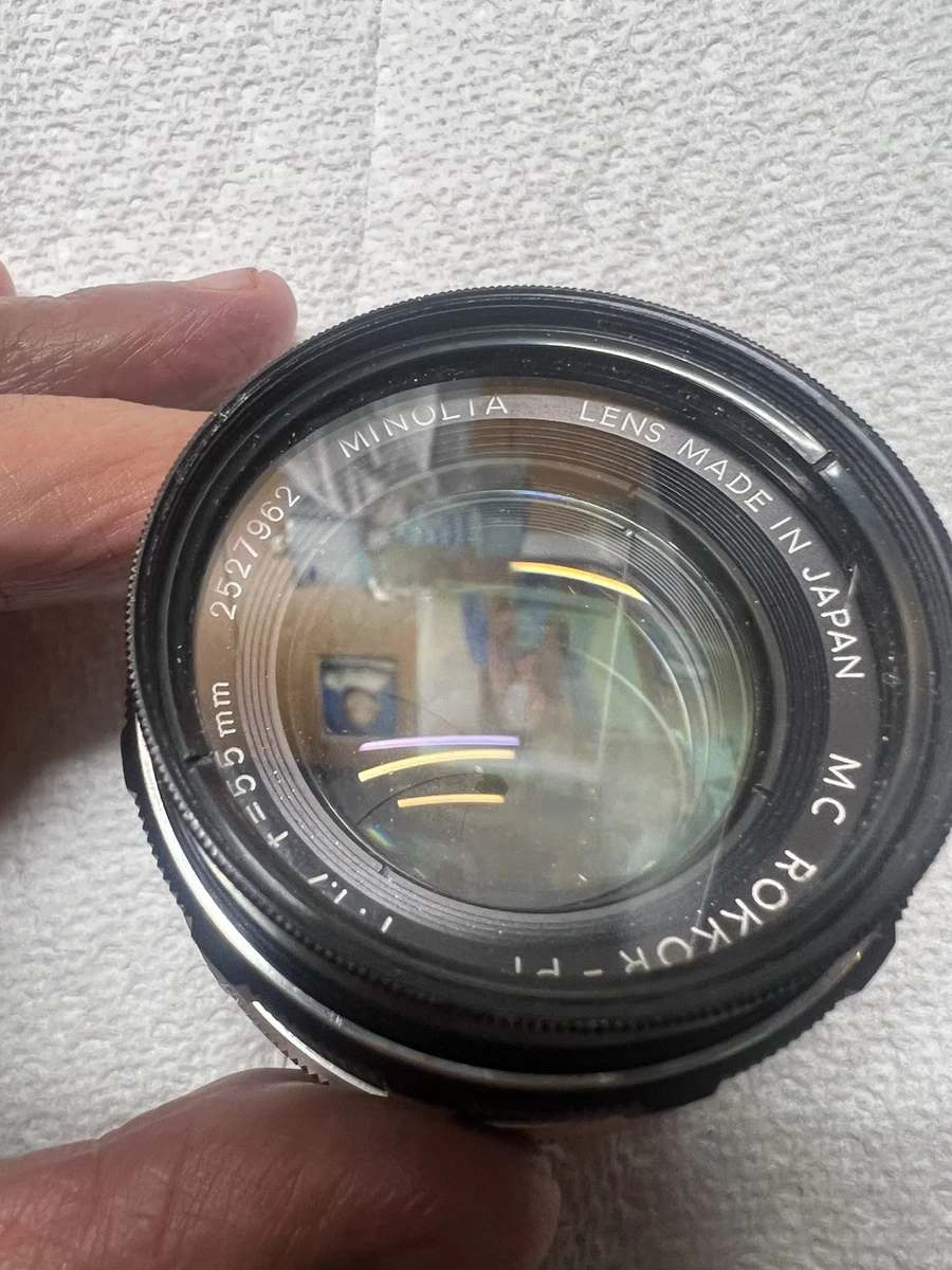Minolta Rokkor PF 55mm Focal Camera Lenses f/1.7 Maximum Aperture
