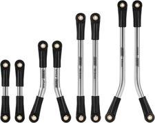 INJORA Stainless Steel High Clearance Chassis 4 Links Set for 1/24 Axial... 