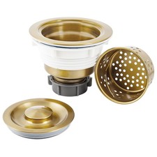 Kitchen Sink Drain Strainer Assembly Drain 304 Stainless Steel with Removable