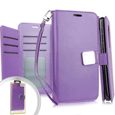 GSA Deluxe Wallet Case w/Magnetic Belt for iPhone 11 Pro MAX (6.5") - Purple