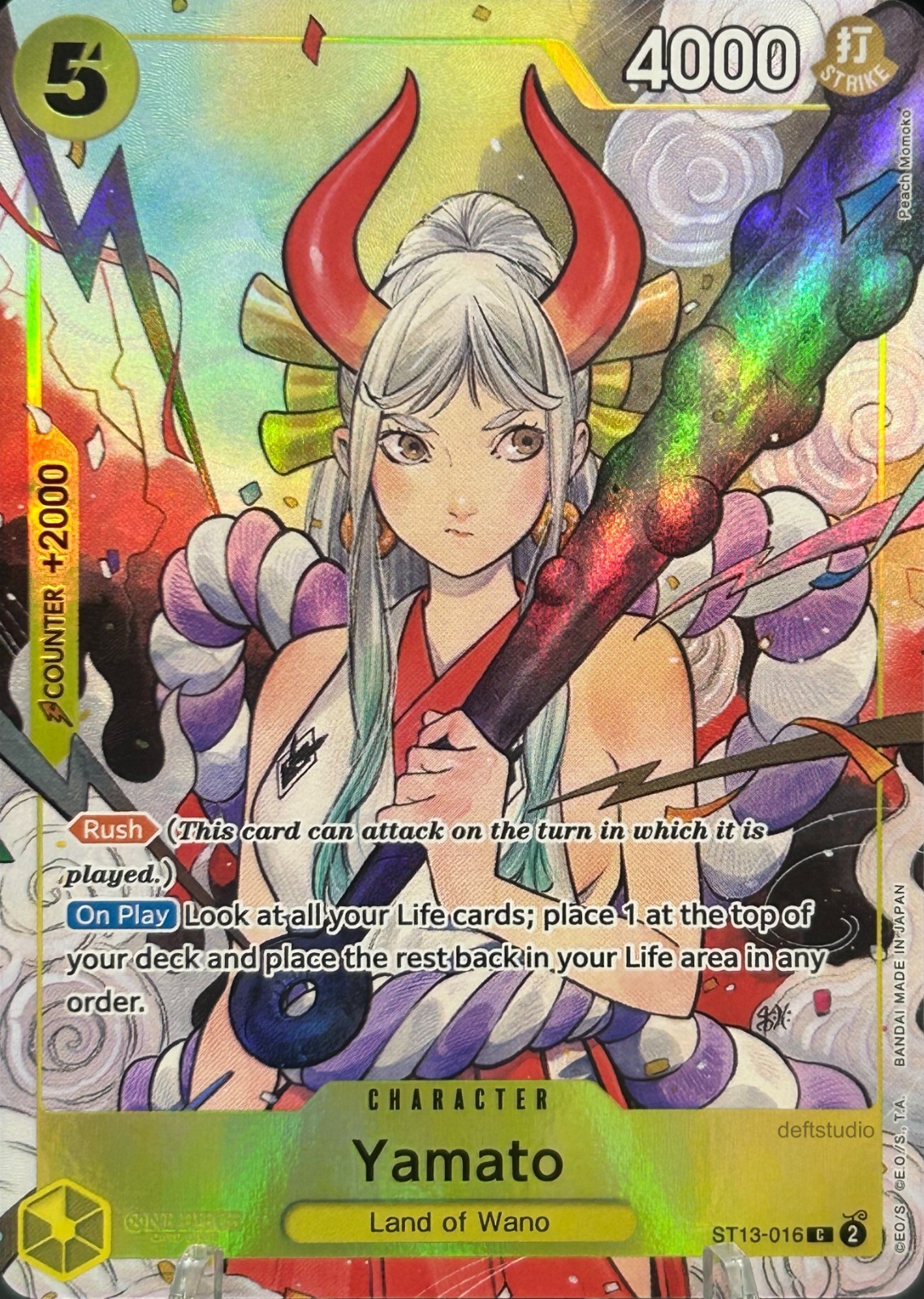 • Yamato • ST13-016 Full Art Holo Illustration Box Vol.2 One Piece TCG NM