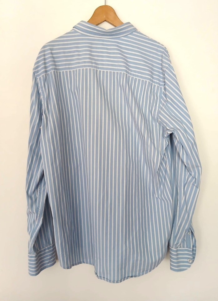 Ben Sherman Men's Long-Sleeved Shirt. Blue And White Stripes. XXL | eBay UK