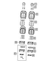 Genuine Mopar Heated Seat Element Right 68411363ac