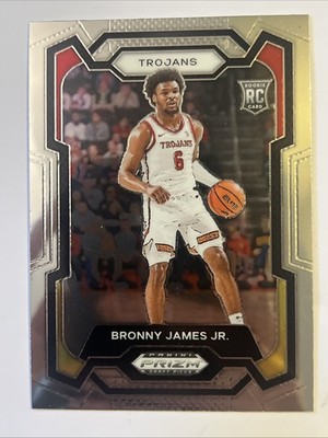 2024 Panini Prizm Draft Picks # 86 Bronny James Jr Rookie Trojans