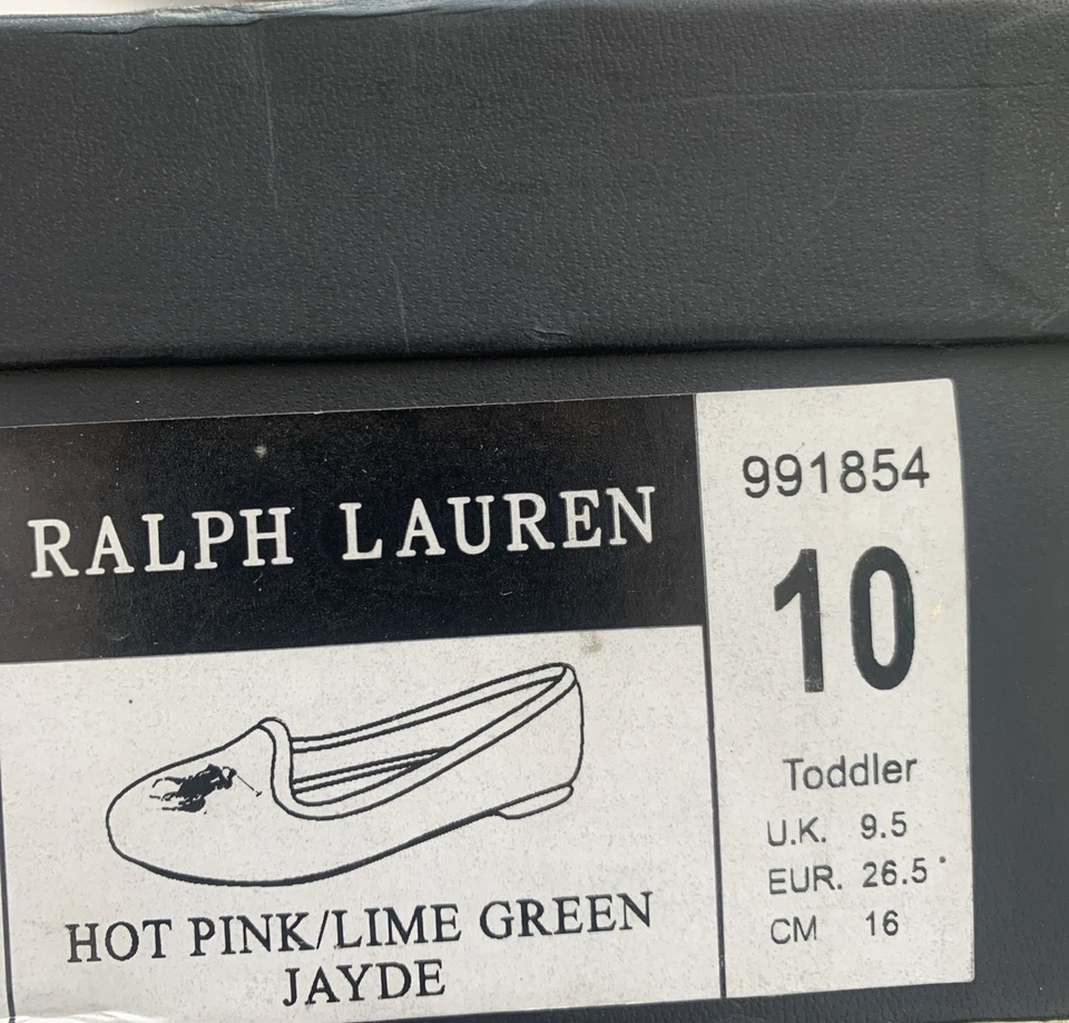 New Ralph Lauren pink baby Uk 9.5 Toddler Ballets - Image 4 of 4