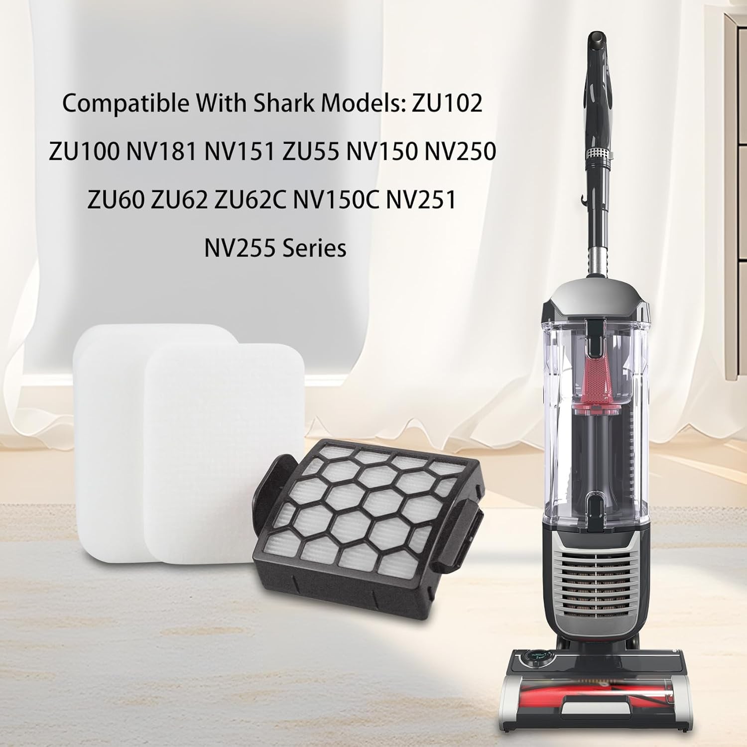 Replacement Filter for Shark ZU102 ZU100 Rotator Pet Upright Vacuum Replace