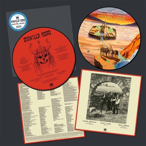 MANILLA ROAD Crystal Logic Picture Disc LP vinyl Heavy Metal acid exciter - Picture 2 of 3