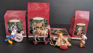Hallmark-Keepsake-Christmas-Ornaments-Lot-4-pieces