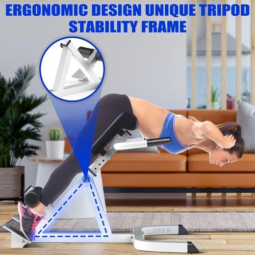 Roman Chair,Back Extension Bench,Multi Functional Ab Bench, Hyperextension Bench - Picture 3 of 8