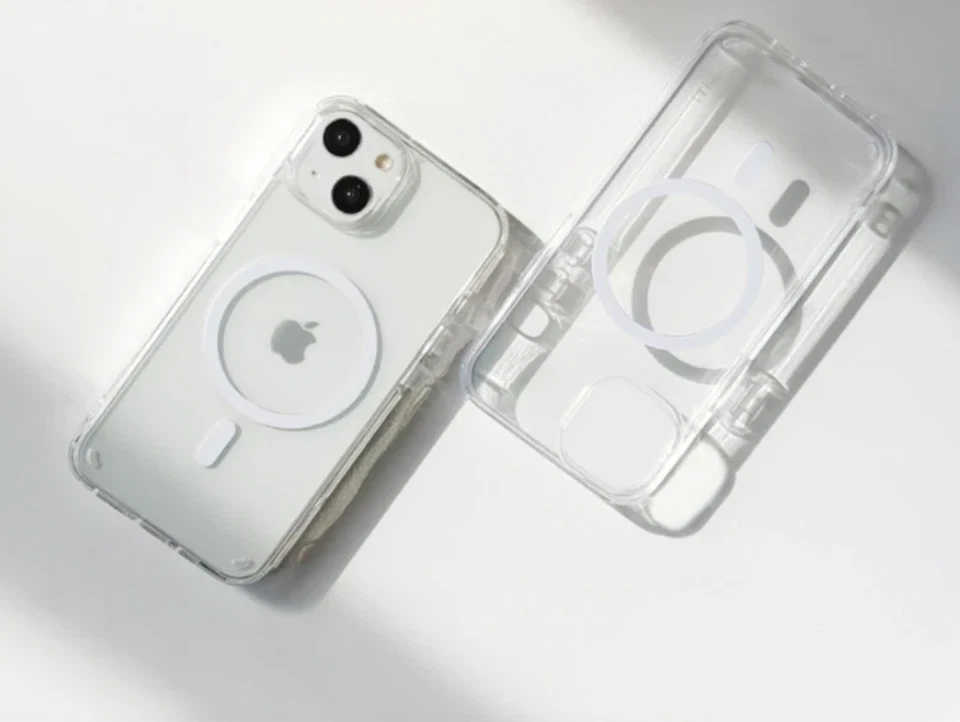 Fundas MagSafe Transparente para iPhone 12 13 14 15 16 Pro ProMax