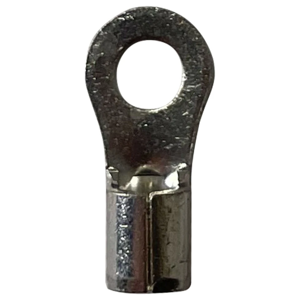 (100) Conector de cable sin aislamiento terminal de anillo #10 calibre 12-10 sin aislamiento EE. UU. Foto 4 de 4