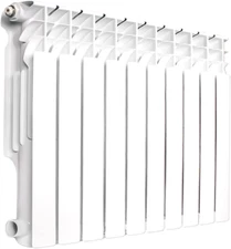 Wisewater Wall-Mounted Radiator Heater with 10 Panels, Light Weight Aluminum Hot