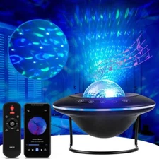 Star Projector, Galaxy Starry Projection Lamp, Black (BT Speaker Version) 